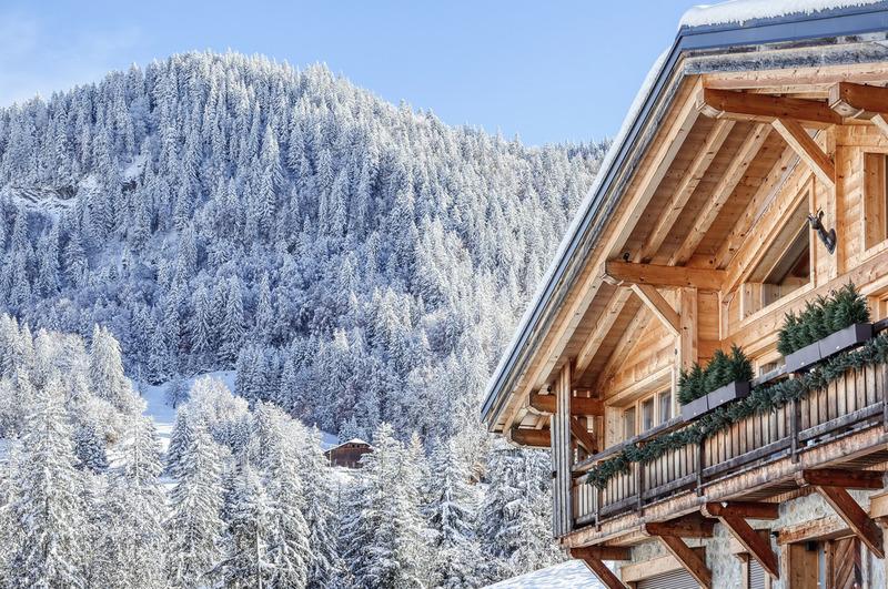 Πολυτελές σαλέ στο Megève με βεράντα και θέα στα βουνά